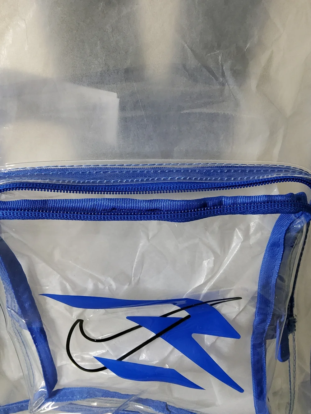 * Nike 3BRAND by Russell Wilson Clear School Collegiate Travel Backpack Blue